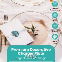 Glass Charger Plates Wedding Christmas Event Party Decoration Xmas 2025