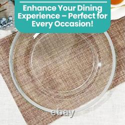 Glass Charger Plates Wedding Christmas Event Party Decoration Xmas 2025