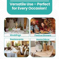 Glass Charger Plates Wedding Christmas Event Party Decoration Xmas 2025