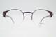 Glasses Bajazzo Candy 2 Violet Silver Brown Half Rim Frame New