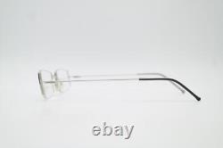 Glasses Flair 453 Silver Black White Half-Rim Eyeglasses Frame New
