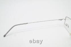 Glasses Flair 453 Silver Black White Half-Rim Eyeglasses Frame New