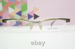 Glasses Frames Alain Mikli A0215-02 Silver Green half Rim 51/17 140 New