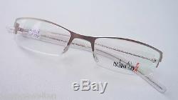 Glasses Metal Glasses half Rim Silver Plastikbügel Mainhatten Frame Size S