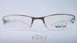 Glasses Metal Glasses half Rim Silver Plastikbügel Mainhatten Frame Size S