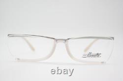 Glasses Silhouette SPX 1525 Transparent Silver half Rim Frames New