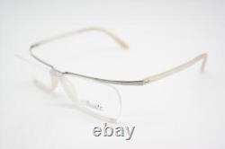 Glasses Silhouette SPX 1525 Transparent Silver half Rim Frames New