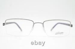 Glasses Silhouette SPX 5419 TITAN Silver Gray Half-Rim Eyeglass Frame New