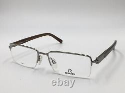 Glasses Silver Rodenstock 2172 Titanium half Rim Light Rectangular Size M New +