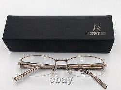 Glasses Silver Rodenstock 4704 half Rim Lightweight Rectangular Size M New +