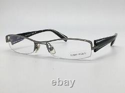 Glasses Vintage Alain Mikli AL0656 0003 Black Silver half Rim Size M 90er