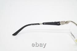 Glasses by Bogen VB622 Silver Black Half-Rim Eyeglasses Frame New