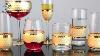 Gold Rimmed Glass Cup Wine Glass Champang Glass Set
