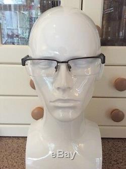 Great Emporio Armani Silver/blue Half Rim Prescription Glasses Frames Used