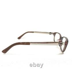 Gucci 3799/F 8ZZ Sunglasses Glasses Frames Clear Brown Horn Rim Gold Logos 140