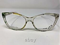 Gucci Eyeglasses Frames GG 3742 2G2 Clear Silver 53-16-140 Italy Full Rim KB69
