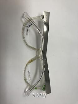 Gucci Eyeglasses Frames GG 3742 2G2 Clear Silver 53-16-140 Italy Full Rim KB69