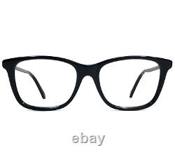 Gucci Eyeglasses Frames GG0018O 005 Black Silver Square Full Rim 54-18-140