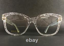 Gucci Eyeglasses Frames GG0038ON 006 Shiny Glitter Silver Full Rim 54-17-140