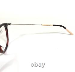 Gucci Eyeglasses Frames GG1048S 002 Brown Tortoise Silver Full Rim 52-19-145