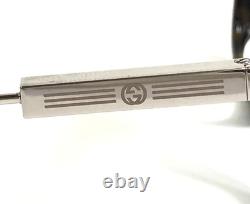 Gucci Eyeglasses Frames GG1438O 002 Tortoise Silver Square Full Rim 53-20-145