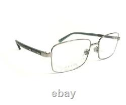 Gucci Eyeglasses Frames GG1586O 006 Silver Green Rectangle Full Rim 59-18-145