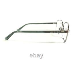 Gucci Eyeglasses Frames GG1586O 006 Silver Green Rectangle Full Rim 59-18-145