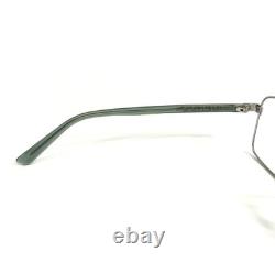 Gucci Eyeglasses Frames GG1586O 006 Silver Green Rectangle Full Rim 59-18-145