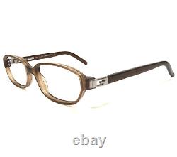 Gucci Eyeglasses Frames GG2446 7TF Brown Silver Rectangular Full Rim 51-16-125