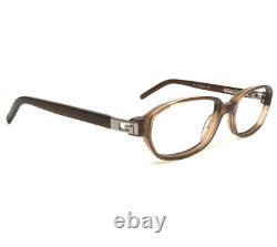 Gucci Eyeglasses Frames GG2446 7TF Brown Silver Rectangular Full Rim 51-16-125