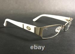 Gucci Eyeglasses Frames GG2910 C6C Ivory Antique Silver Half Rim 52-17-135