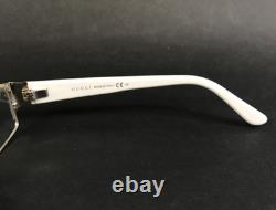 Gucci Eyeglasses Frames GG2910 C6C Ivory Antique Silver Half Rim 52-17-135