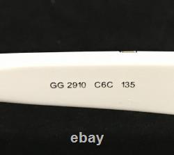 Gucci Eyeglasses Frames GG2910 C6C Ivory Antique Silver Half Rim 52-17-135
