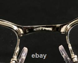 Gucci Eyeglasses Frames GG2910 C6C Ivory Antique Silver Half Rim 52-17-135