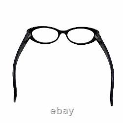 Gucci Eyeglasses Frames Only Cat Eye Black & Silver GG3515 E6Q 52 mm Case Cloth