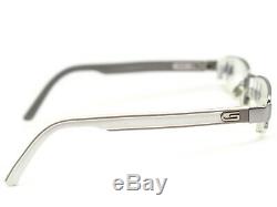 Gucci Eyeglasses GG 1843 GSU Silver White Half Rim Frame Italy 5219 135