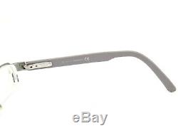 Gucci Eyeglasses GG 1843 GSU Silver White Half Rim Frame Italy 5219 135