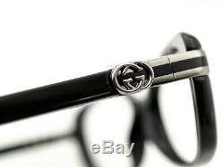 Gucci Eyeglasses GG 3200 D28 Black Silver Full Rim Frame Italy 5216 140