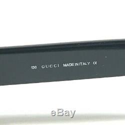 Gucci Eyeglasses Glasses Frames Black Oval Silver Full Rimmed GG2503 807 130