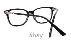 Gucci GG 0520O 001 Eyeglasses Glasses Polished Black with Silver Logo 53-17-140
