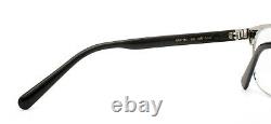 Gucci GG 0718O 002 Eyeglasses Glasses Matte Black with Silver GG Logo 53-17-140