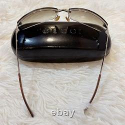 Gucci GG 1709/S Sunglasses Half-Rim Brown Y2K 00s Vintage Eyewear Japan