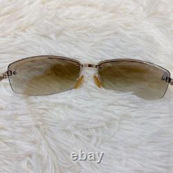 Gucci GG 1709/S Sunglasses Half-Rim Brown Y2K 00s Vintage Eyewear Japan