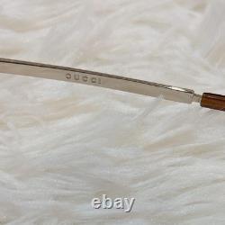 Gucci GG 1709/S Sunglasses Half-Rim Brown Y2K 00s Vintage Eyewear Japan