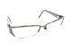 Gucci Gg 4229 6m4 Gunmetal Silver Half Rim Eyeglasses Frames 53-15 135 Italy
