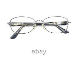 Gucci GG 8555J B91 Titan Gunmetal Silver Eyeglasses Frames 52-16 135 Japan Women