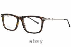 Gucci GG0920O 002 Eyeglasses Men's Silver Full Rim Optical Frame 53mm