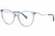 Gucci Gg1007o 003 Eyeglasses Frame Light Blue/silver Full Rim Cat Eye 49mm