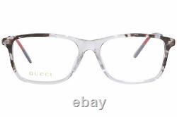 Gucci GG1050O 006 Eyeglasses Frame Grey Havana/Silver Full Rim Rectangular 55mm