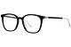 Gucci Gg1276ok 001 Eyeglasses Men's Black/silver Full Rim Square Shape 54mm